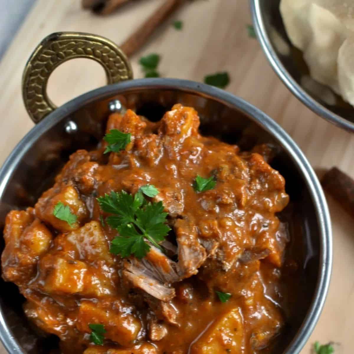 Indian beef curry in the slow cooker