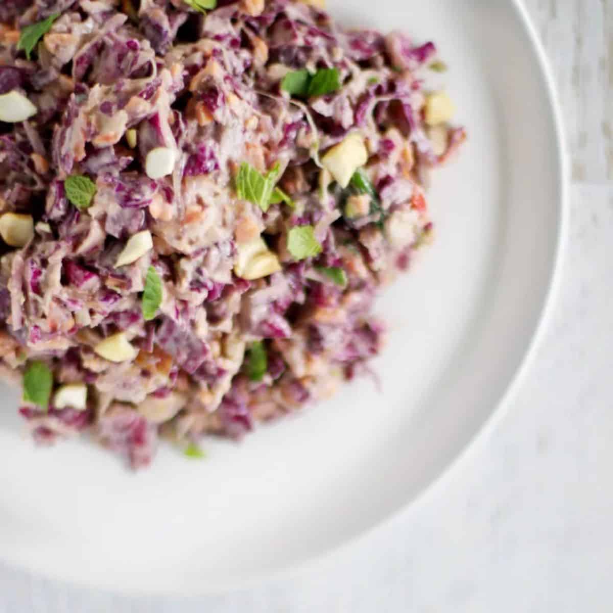 Raw pad Thai with kelp noodles