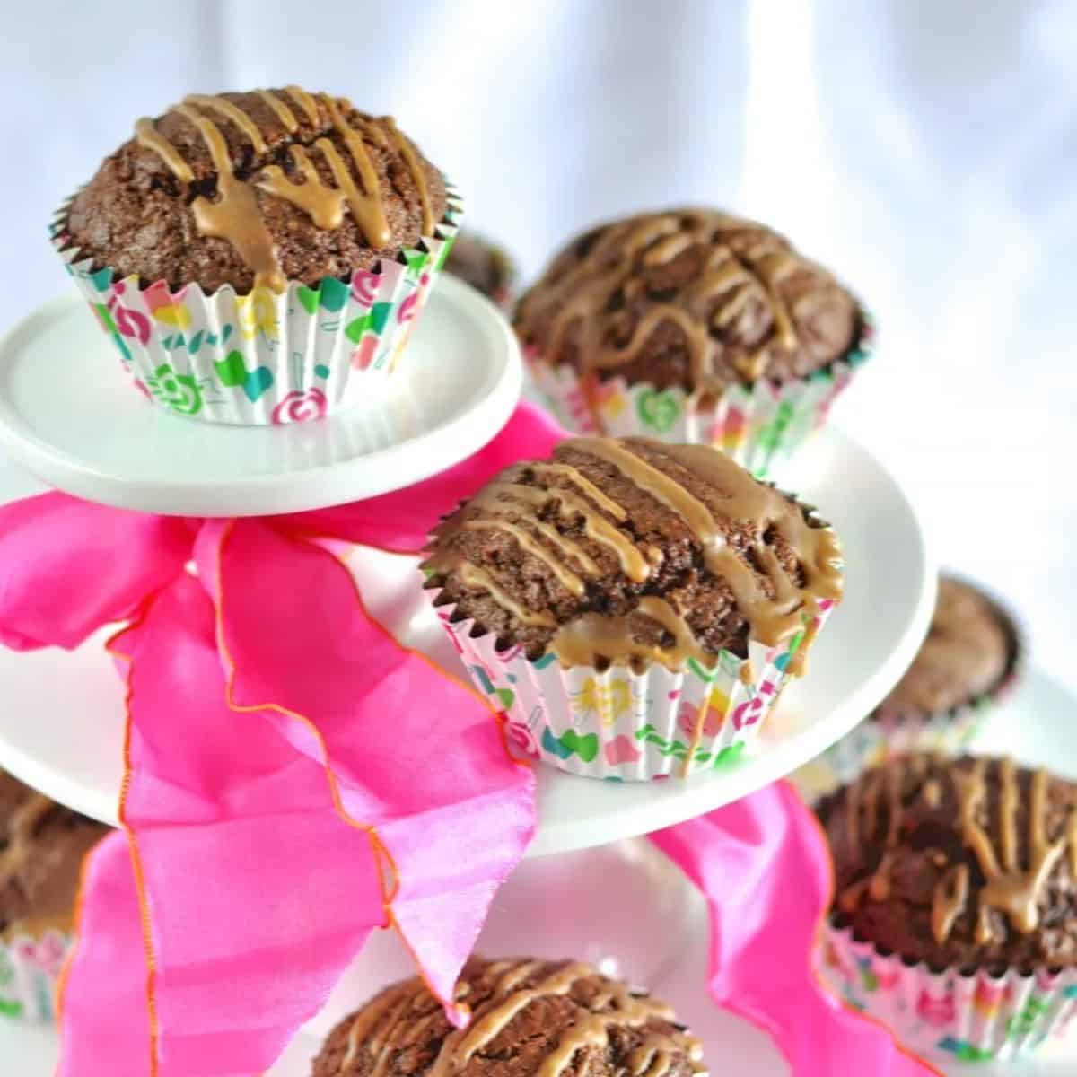 Chocolate gingerbread muffins