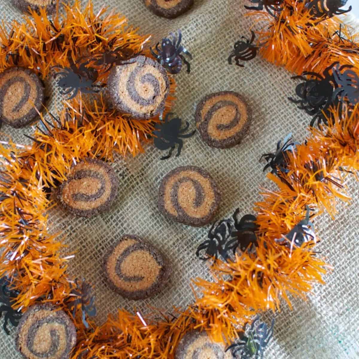 Chocolate spice swirl cookies