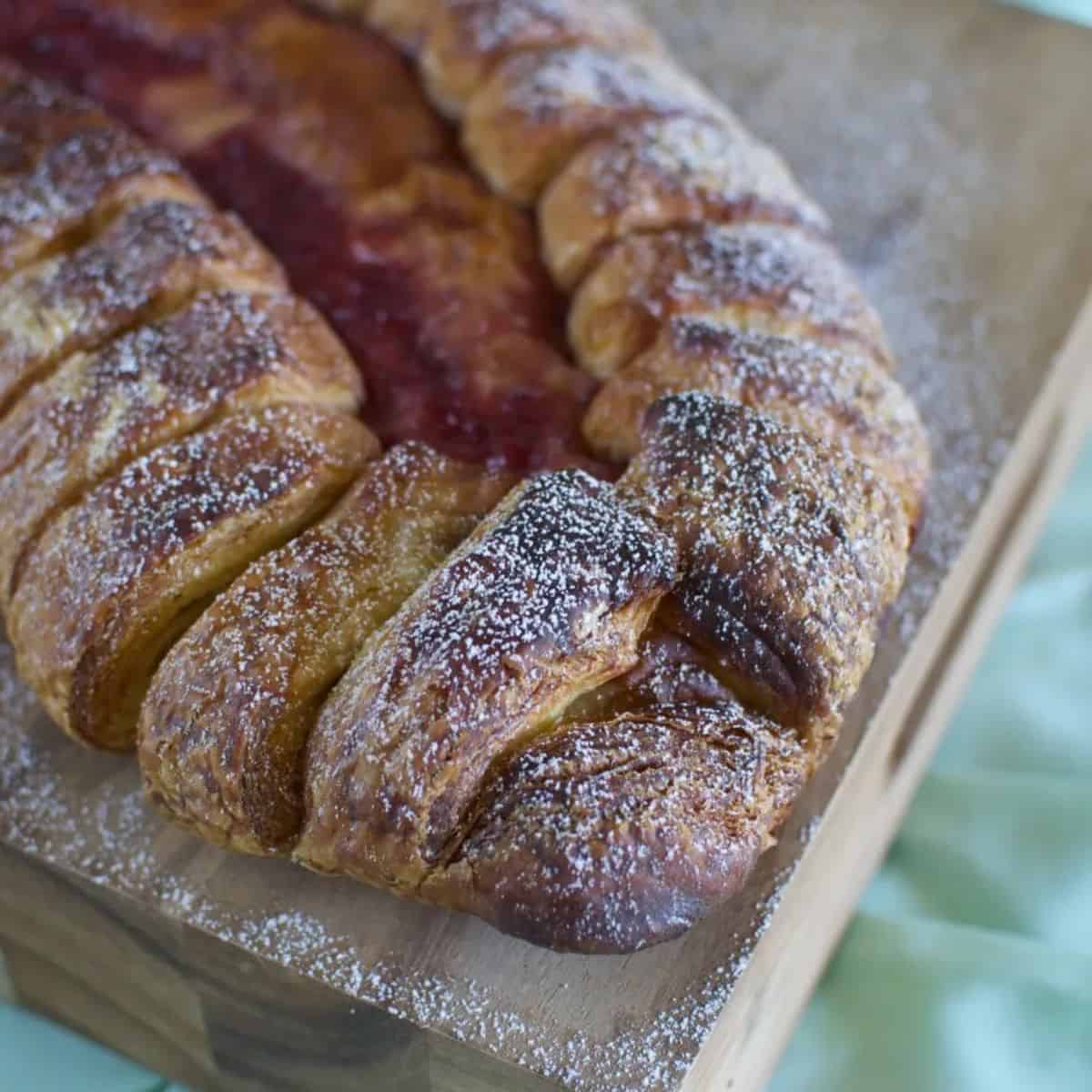 Strawberry danish braid