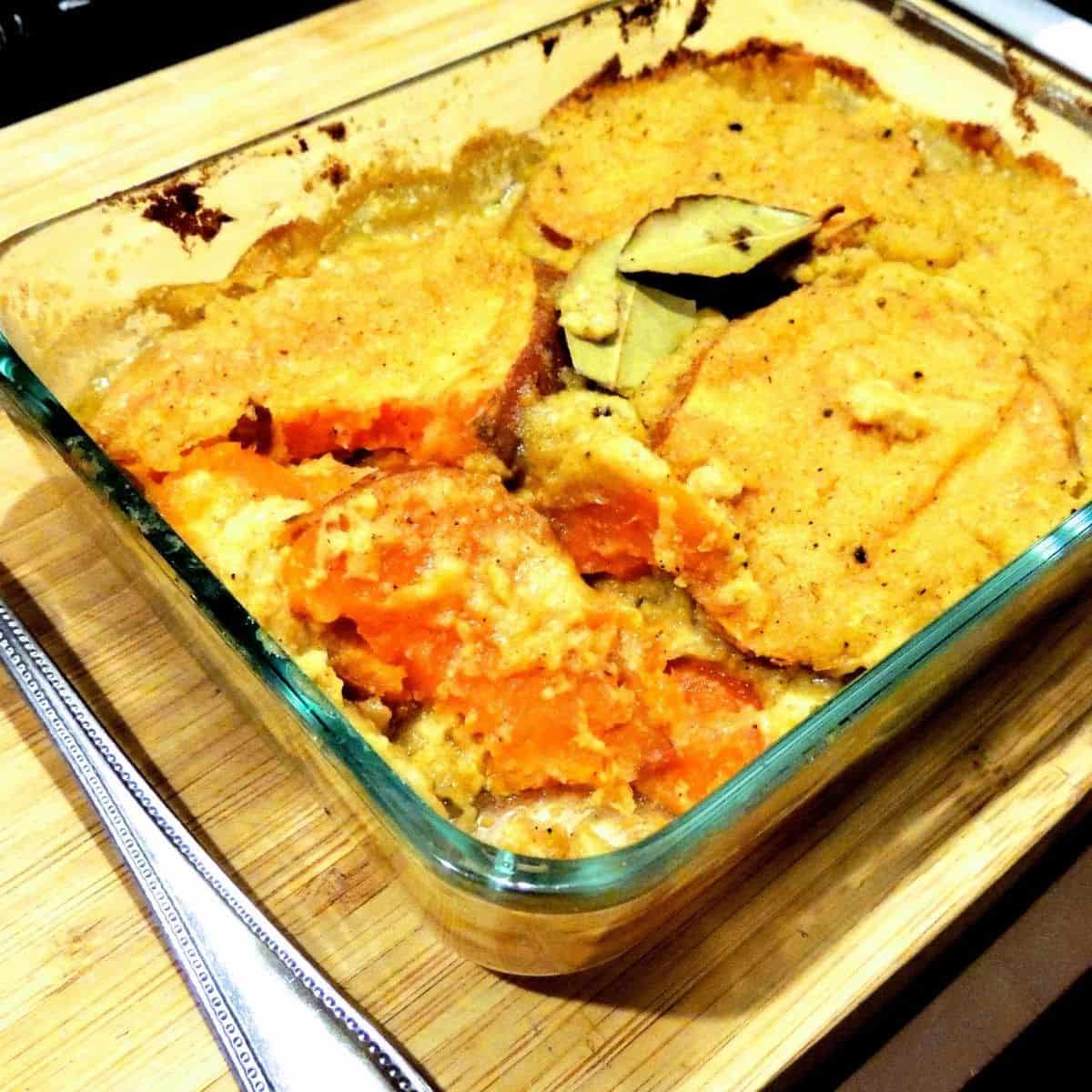 Vegan sweet potato bake