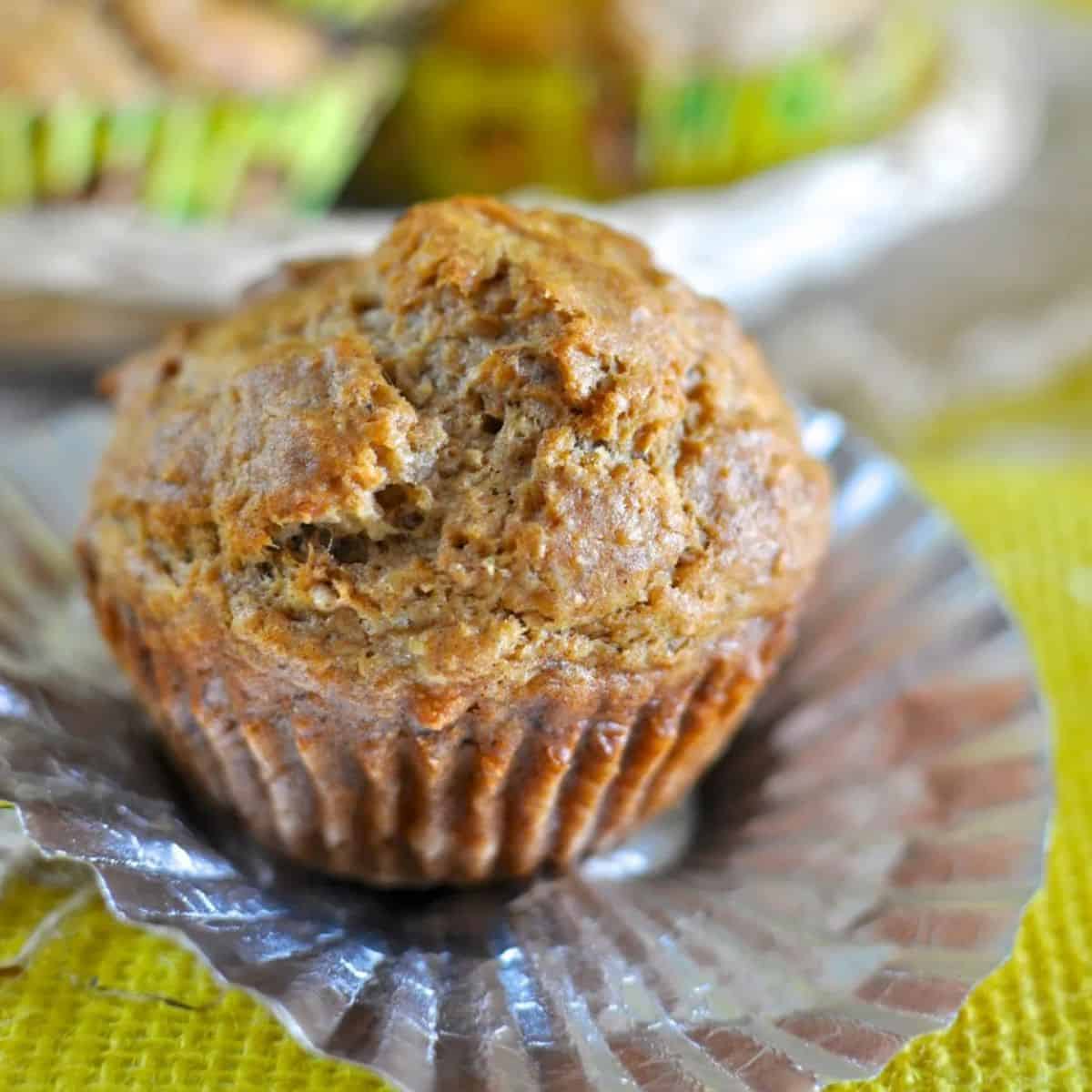 Wholefood banana muffins