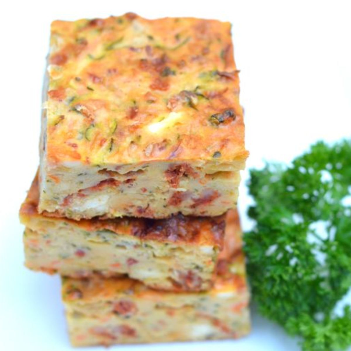 Zucchini chorizo and feta slice